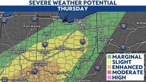 Read more about the article Heavy rain Thursday morning turns to late-day severe risk