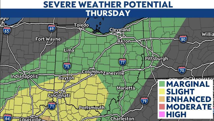 Tracking heavy rain and a threat of severe weather through tonight