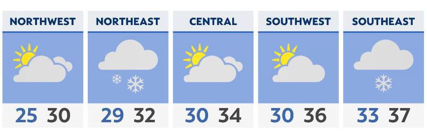 Severe storms possible through Thursday