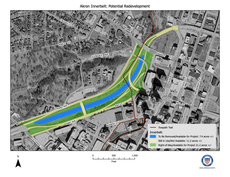 You are currently viewing Akron awarded $960K by U.S. DOT Reconnecting Communities Program for Innerbelt Project