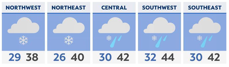 Light snow returns