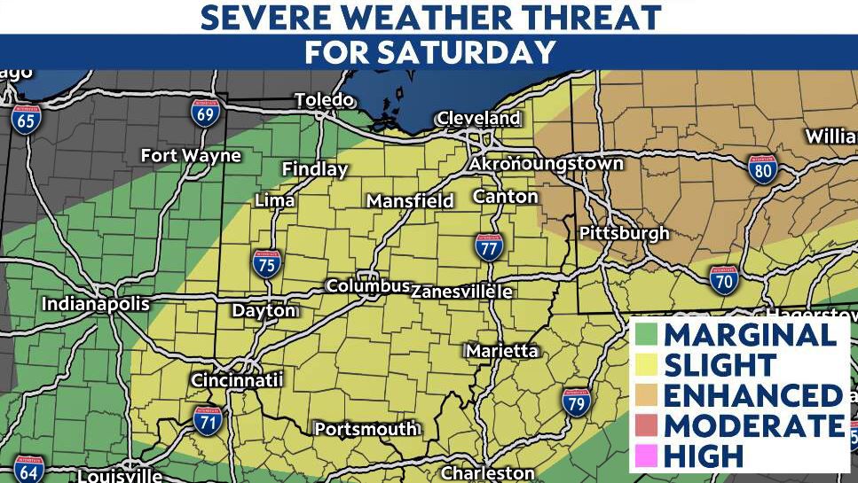 You are currently viewing Well have a threat of strong storms Saturday afternoon and evening