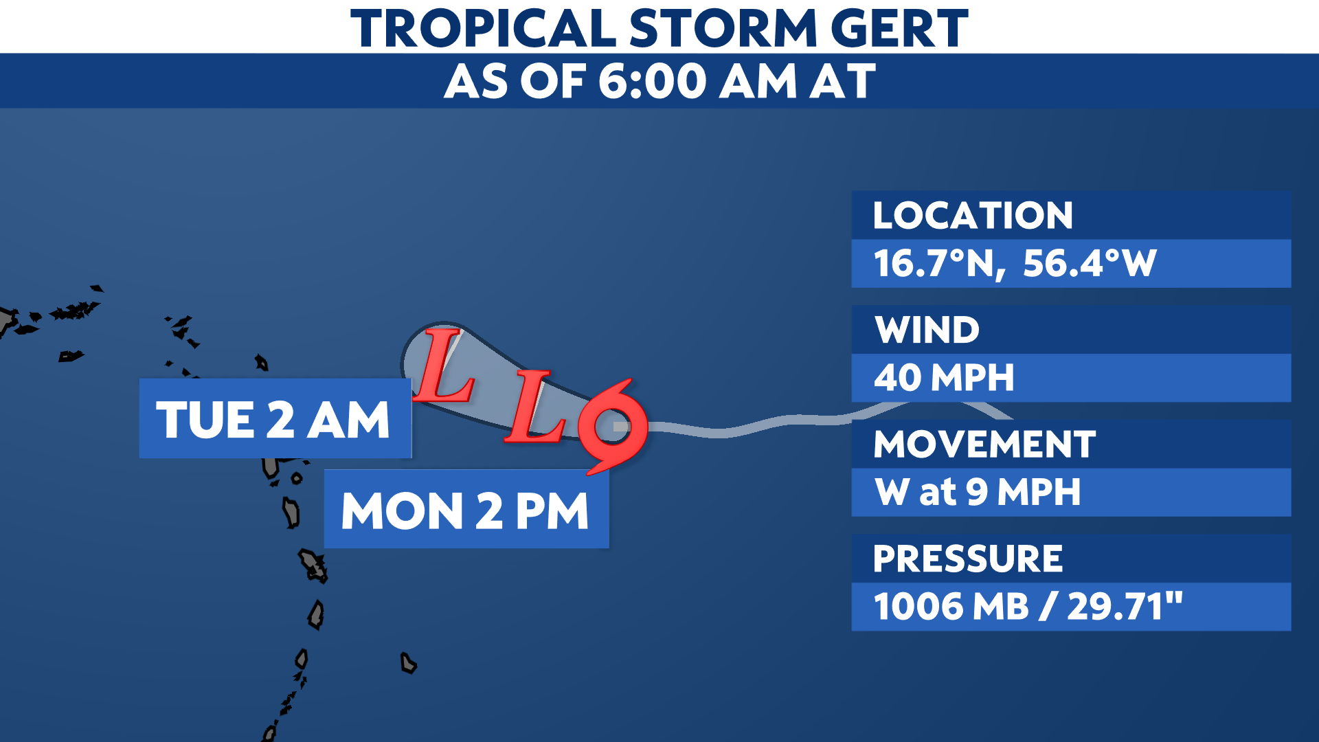 You are currently viewing Tropical Storm Gert in the Atlantic will be short-lived