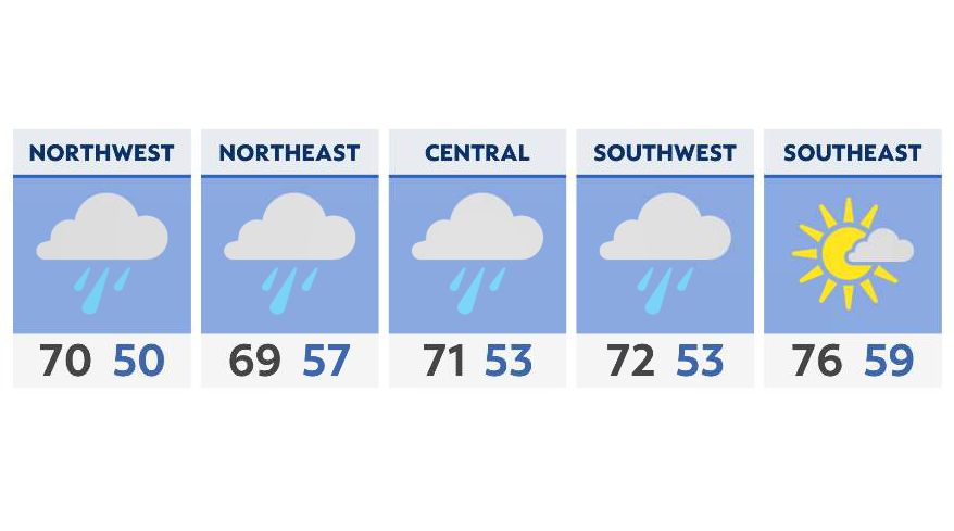 You are currently viewing Changes arrive for Tuesday as a cold front pushes into the state